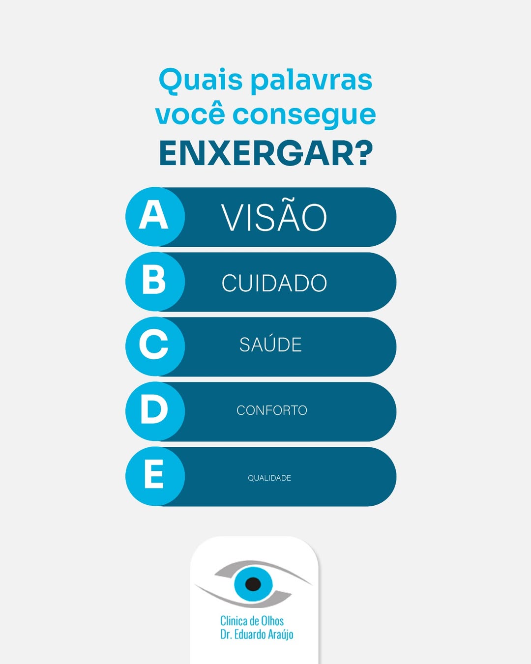 Quais palavras você consegue enxegar?